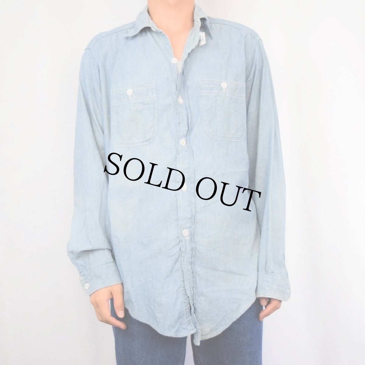 画像2: 50〜60's シャンブレーシャツ (2)