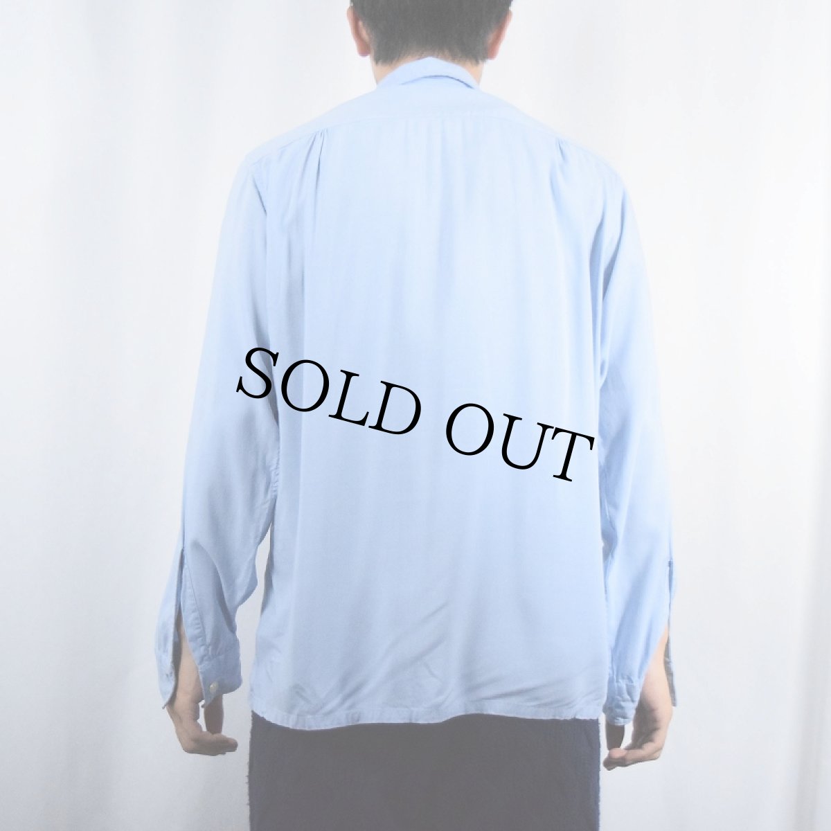 画像3: 60's DONEGAL レーヨンオープンカラーシャツ M (3)