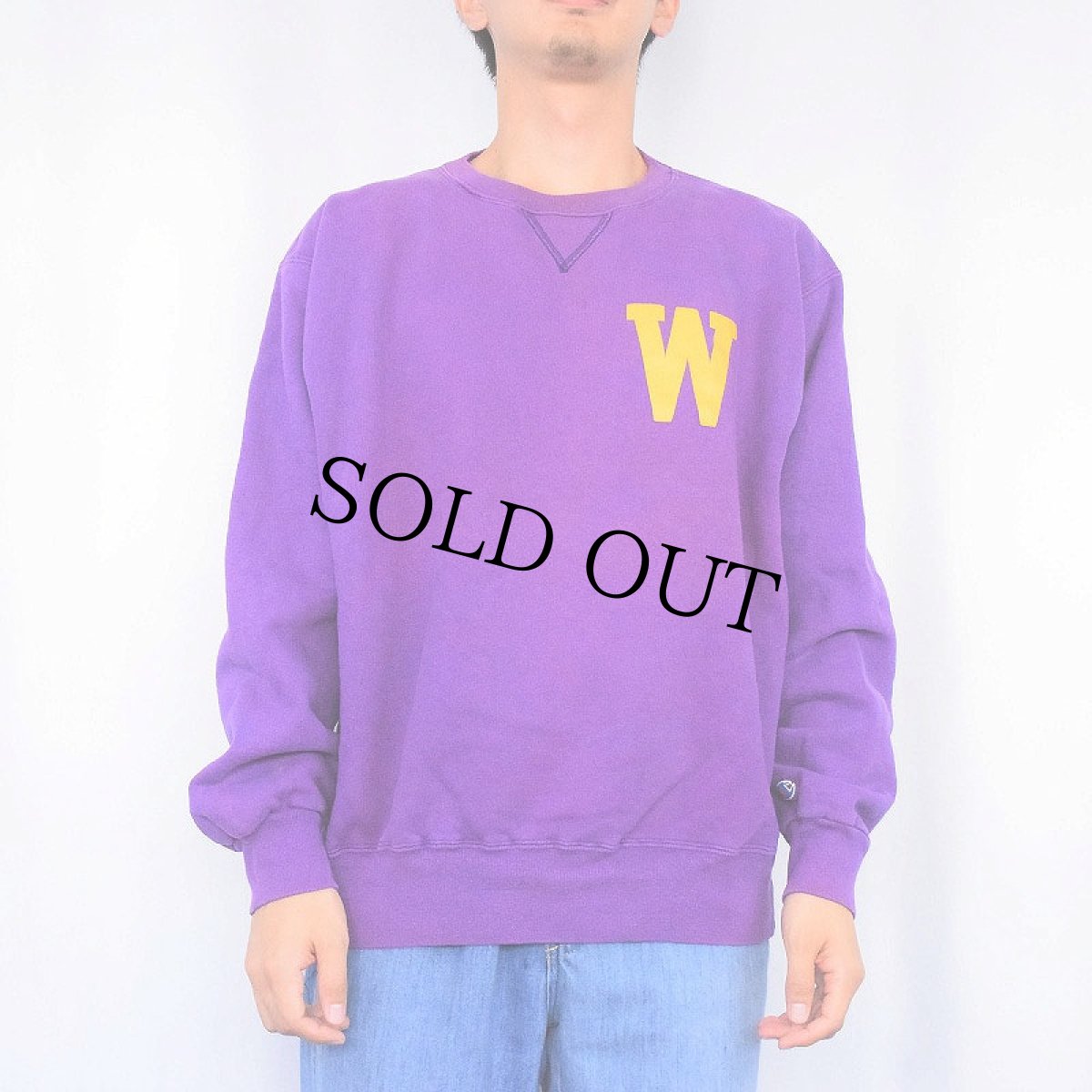 画像3: 90's Champion USA製 WILLIAMS" 前V プリントスウェット XL (3)