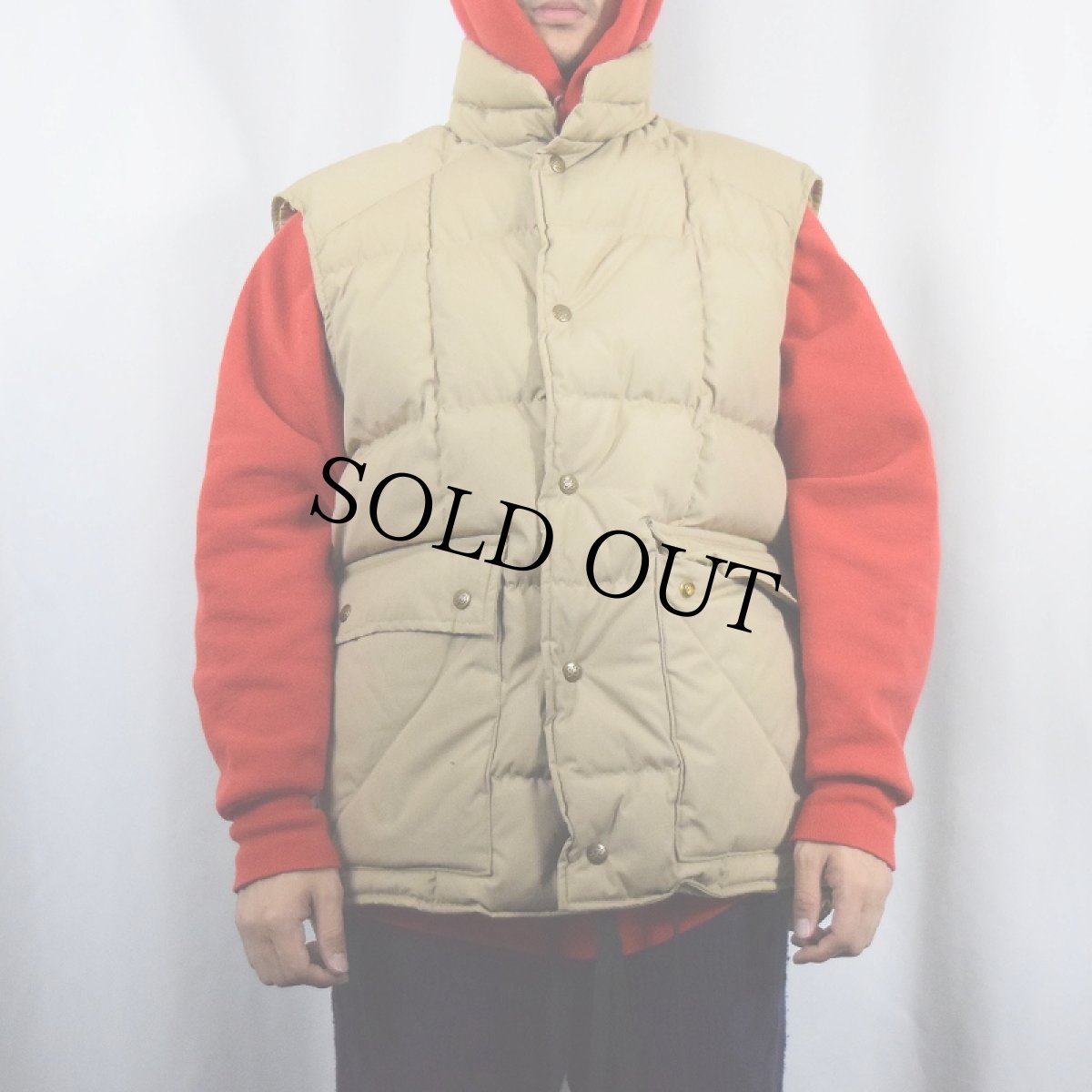 画像2: 80's Eddie Bauer ダウンベスト XL (2)