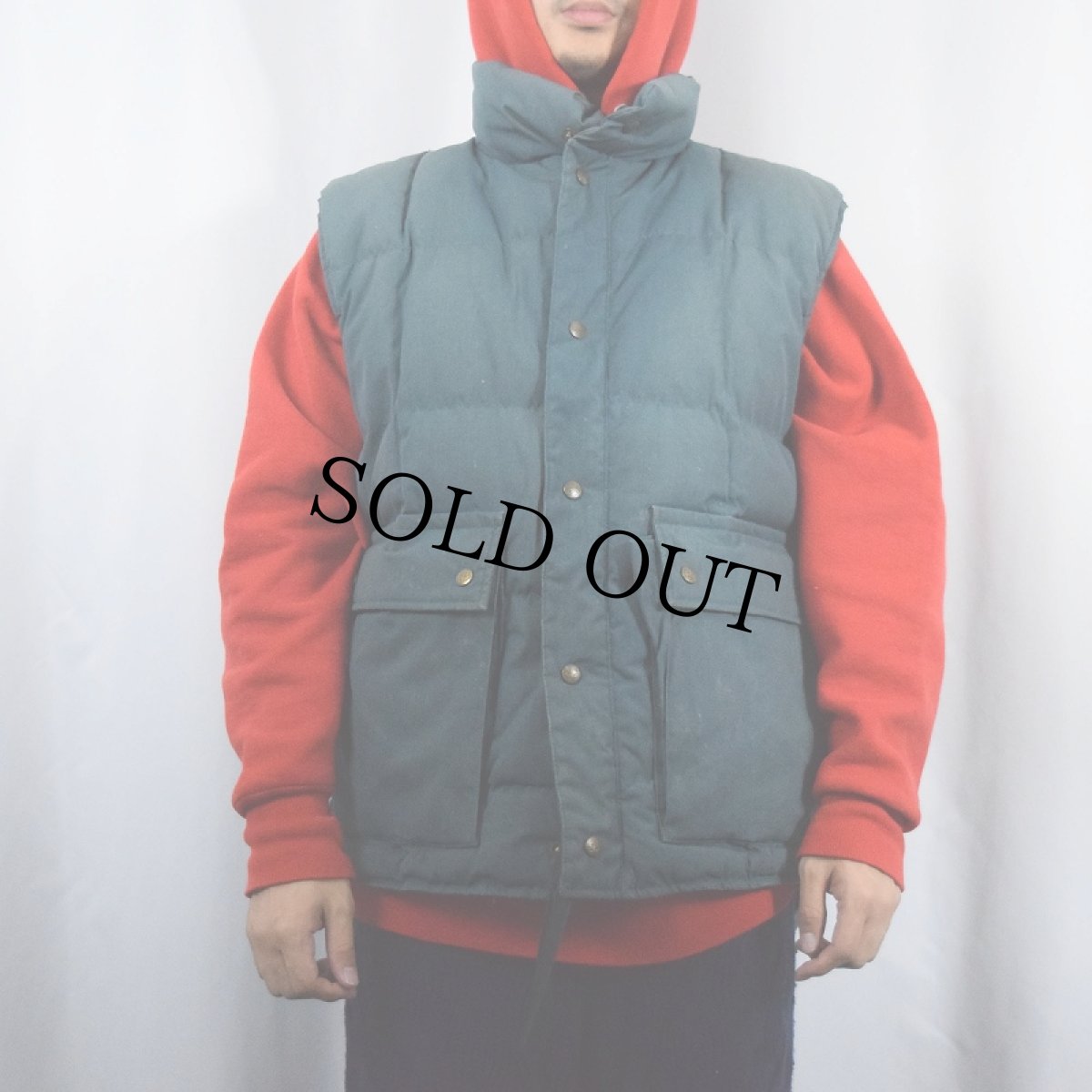 画像2: 80's Eddie Bauer USA製 ダウンベスト M (2)