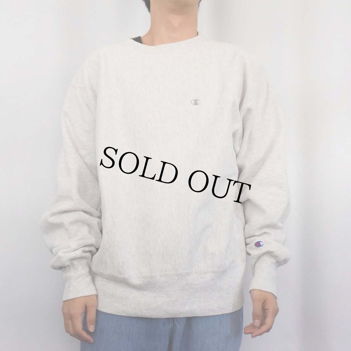 画像2: 90's Champion REVERSE WEAVE USA製 目付きスウェット L (2)