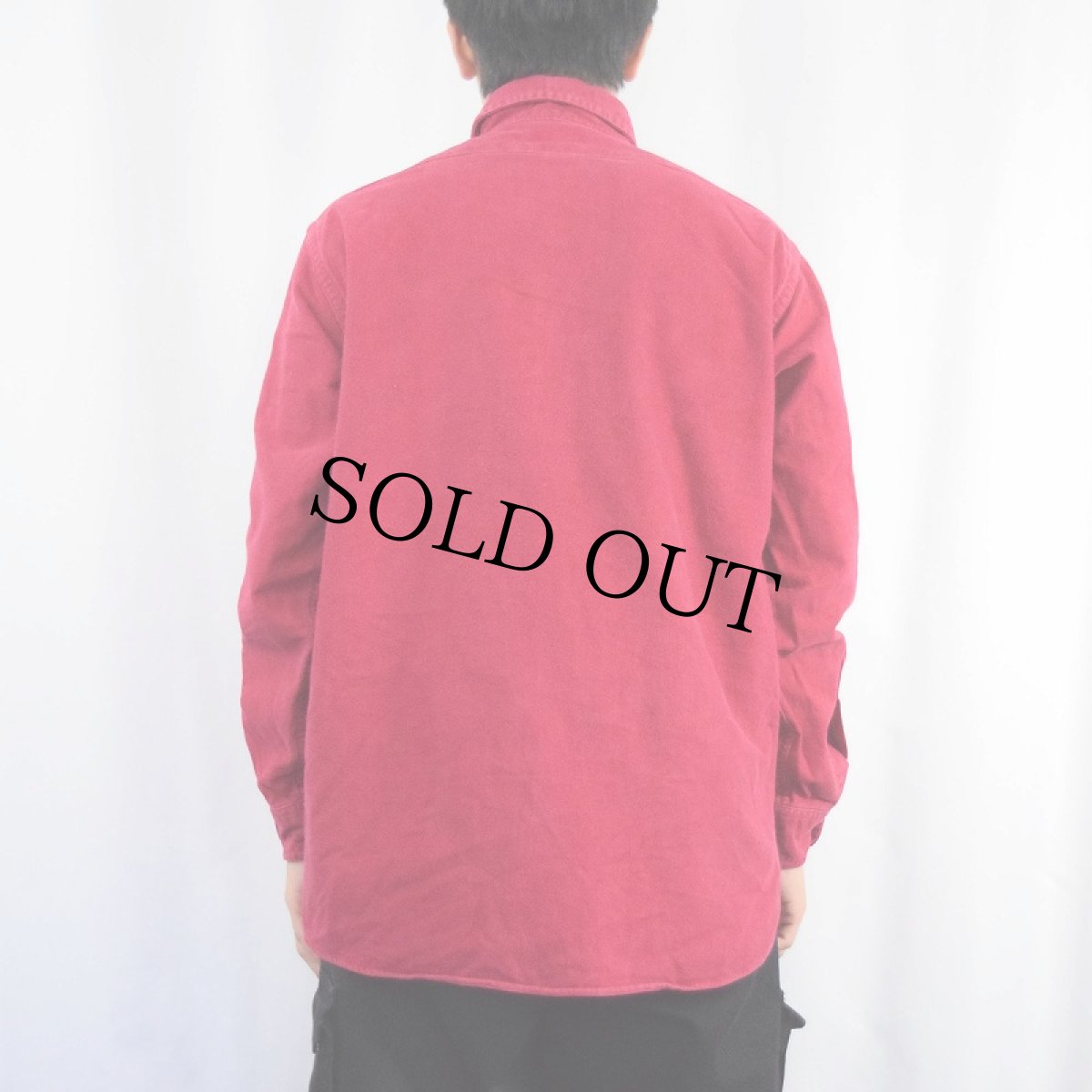 画像3: 80's L.L.Bean USA製 シャモアクロスシャツ SIZE15 1/2 (3)