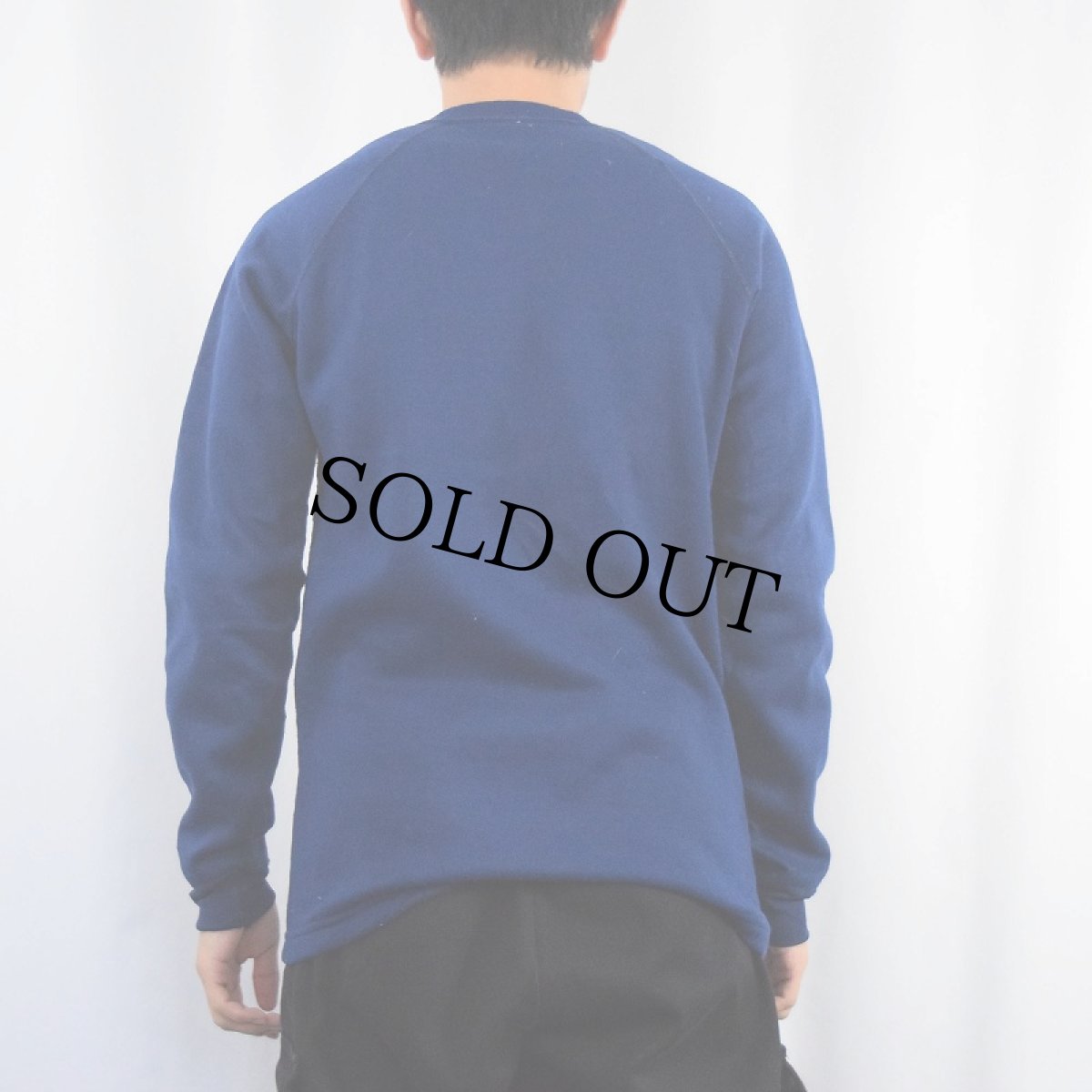 画像3: 80's〜 Patagonia ヘンリーネック ラグランインナースウェット NAVY M (3)