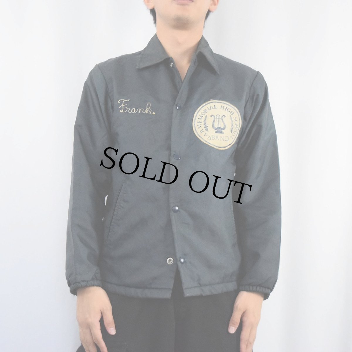 画像2: 70〜80's DEERFOOT USA製 裏ボア チェーン刺繍 ナイロンコーチジャケット (2)