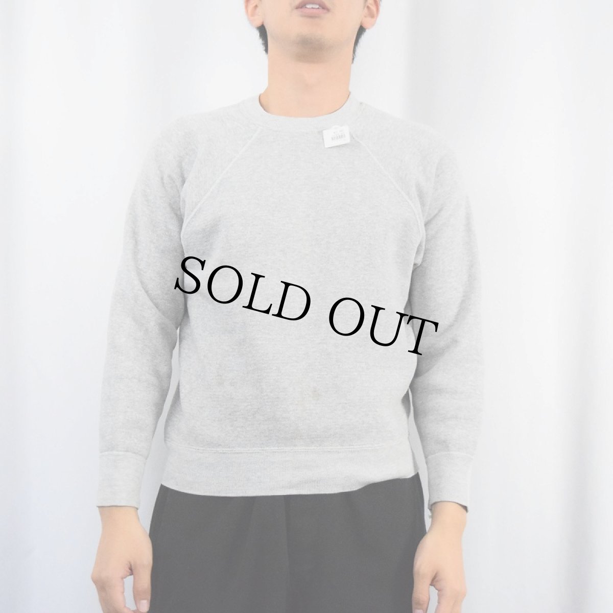 画像2: 50〜60's Wilson USA製 霜降り ラグランスウェット (2)