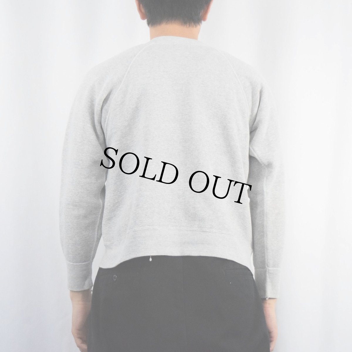 画像3: 50〜60's Wilson USA製 霜降り ラグランスウェット (3)