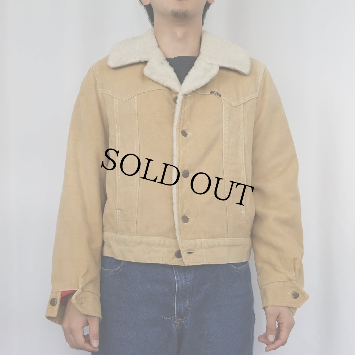 画像2: 70's Lee USA製 "STORM RIDER" 裏ボアジャケット (2)