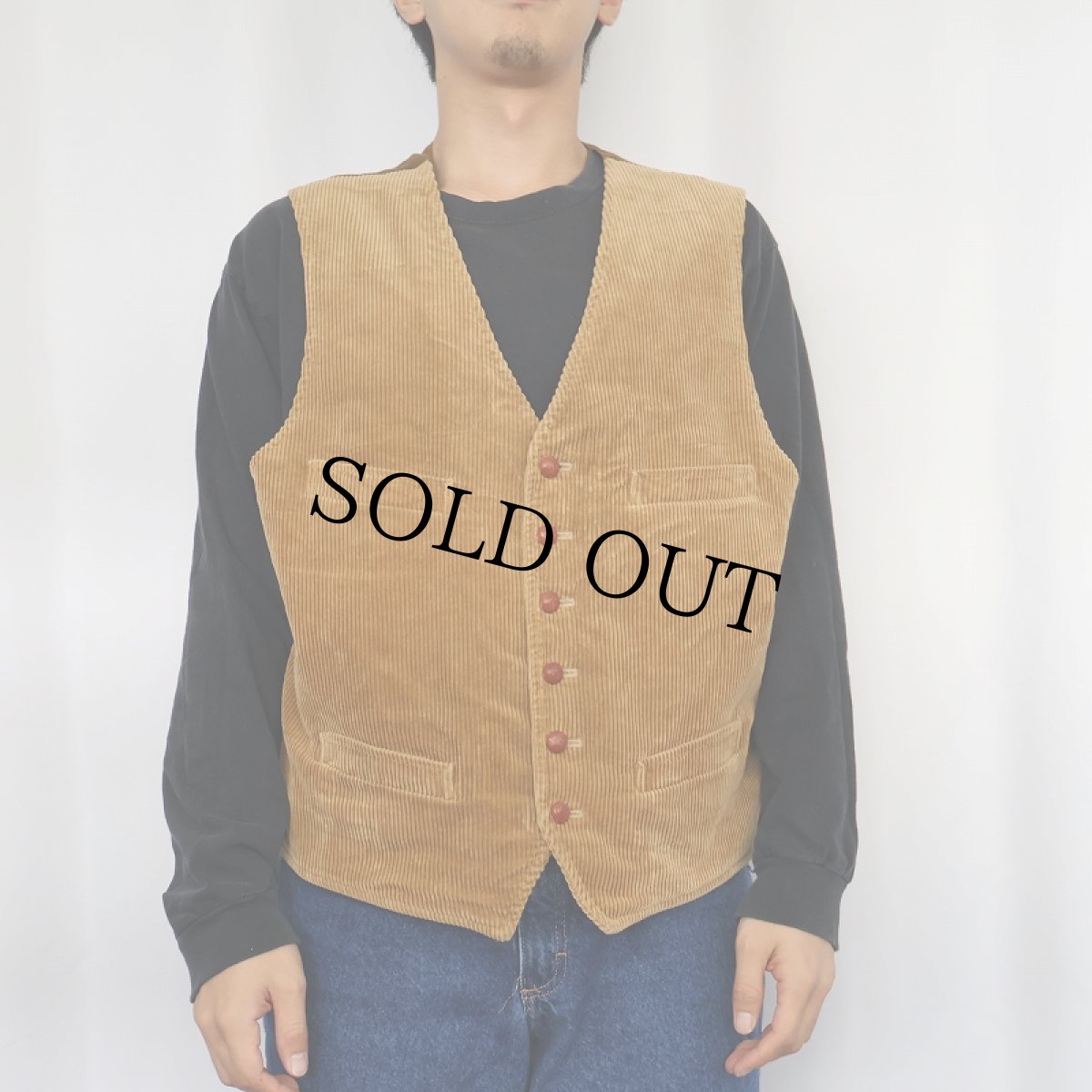 画像2: POLO Ralph Lauren コーデュロイベスト XL (2)