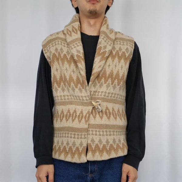 ローレンラルフローレン ポロラルフローレン セーター 総柄 ベージュ