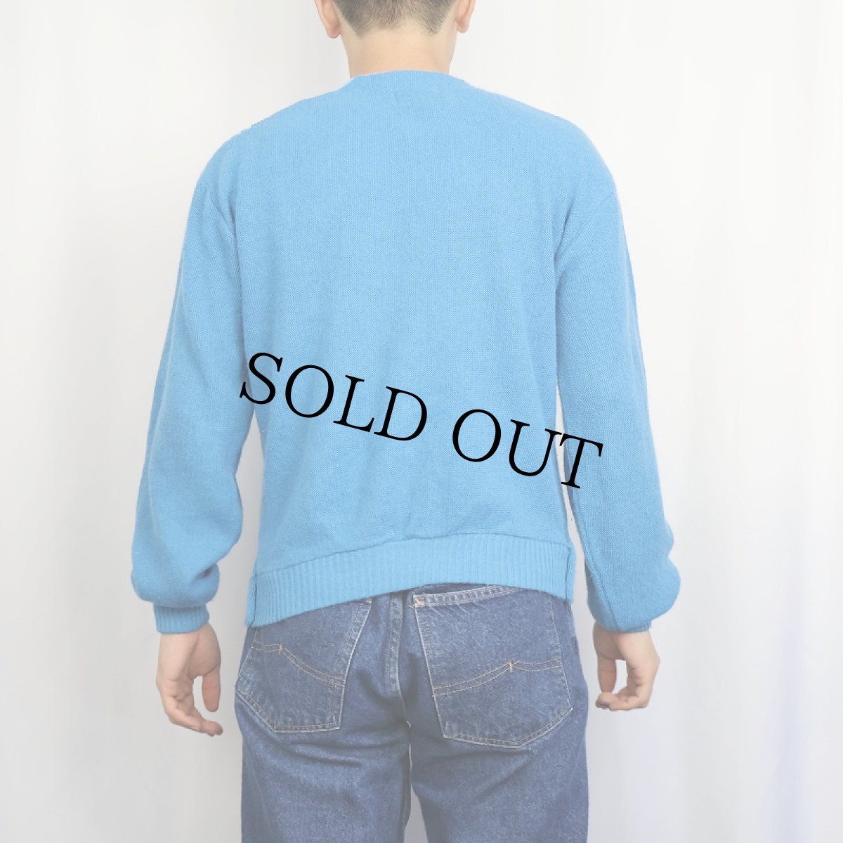 画像3: 70's Sears アクリルニットカーディガン (3)