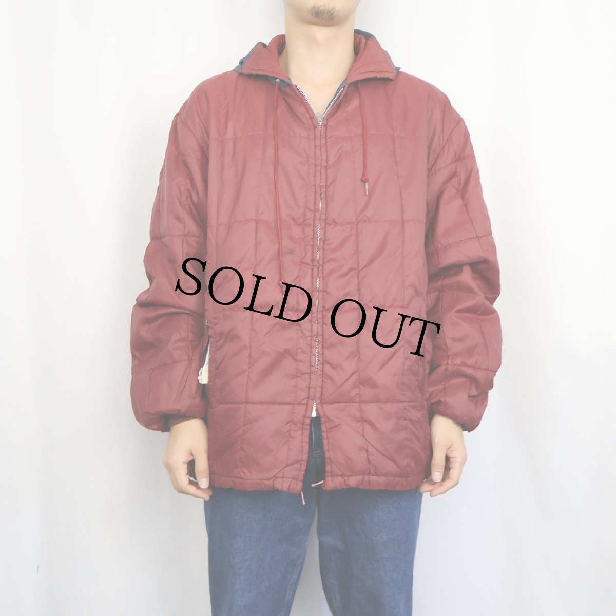 画像3: 70〜80's 中綿入り リバーシブル キルティングパーカー (3)