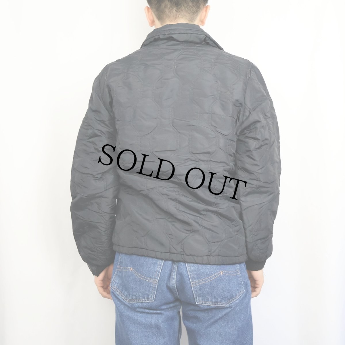 画像3: 60's PENNEY'S 裏ボア 中綿入り キルティングジャケット BLACK (3)