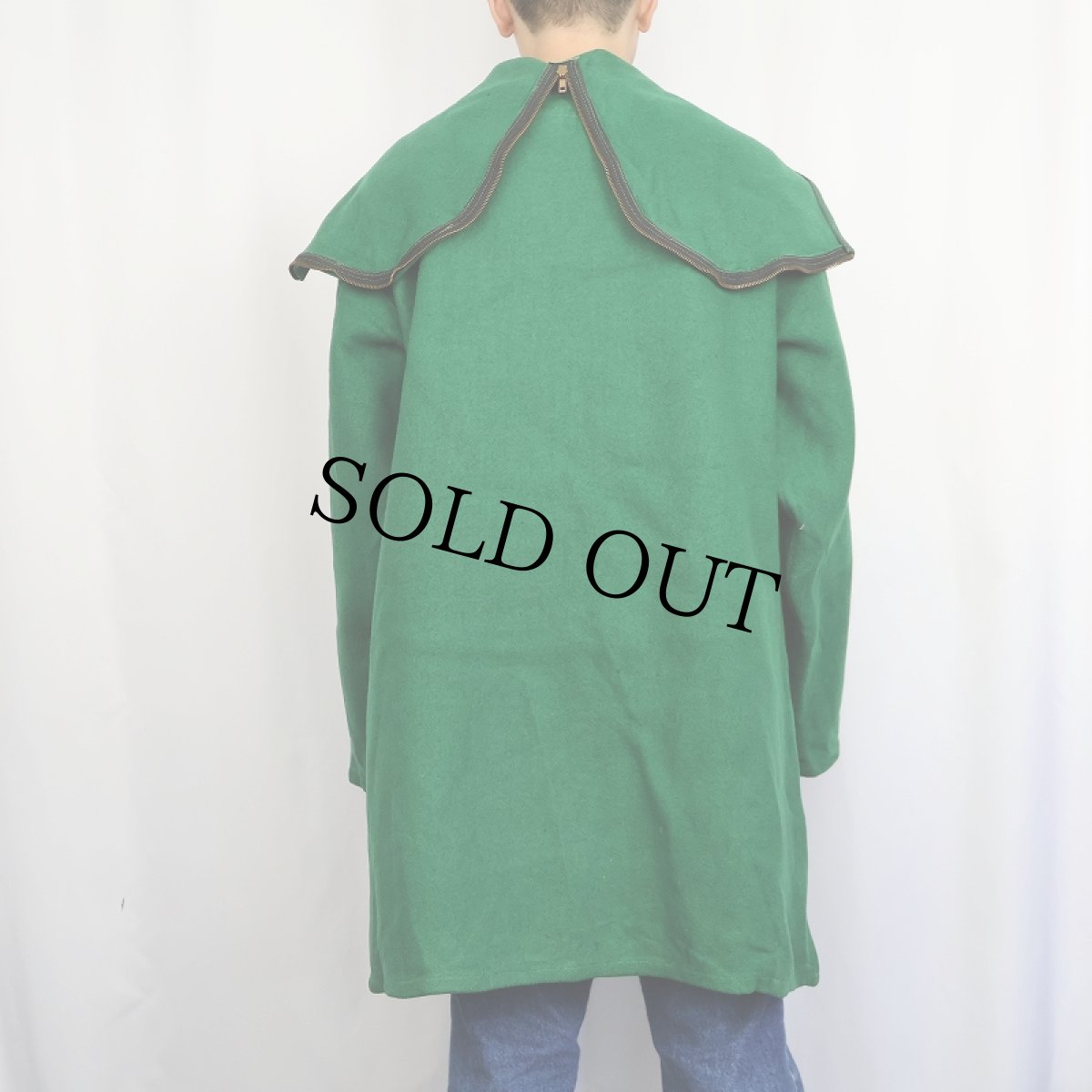 画像4: 50's EMPIRE ラビットフード ウールベンチジャケット (4)