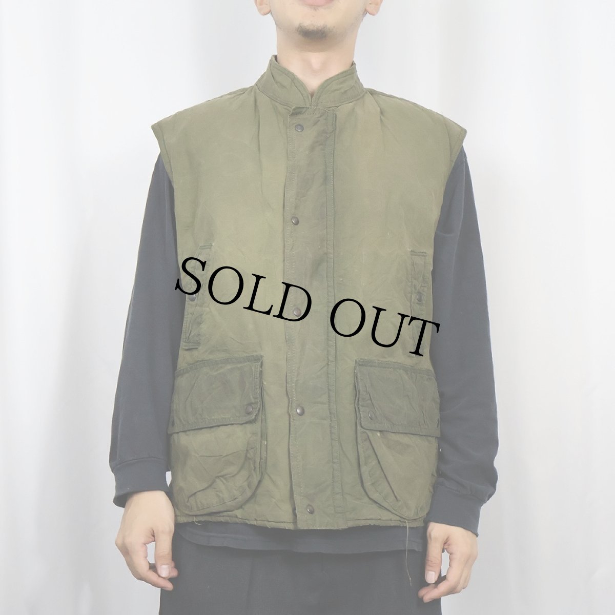 画像2: Britton ENGLAND製 オイルドベスト (2)