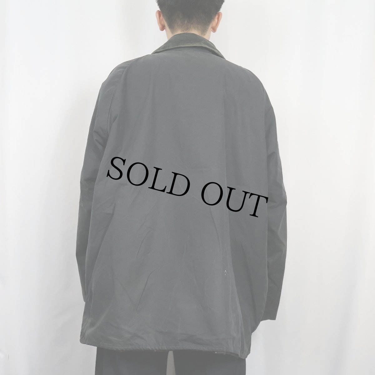 画像3: 90's Barbour ENGLAND製 "BEAUFORT" オイルドジャケット 3ワラント BLACK (3)