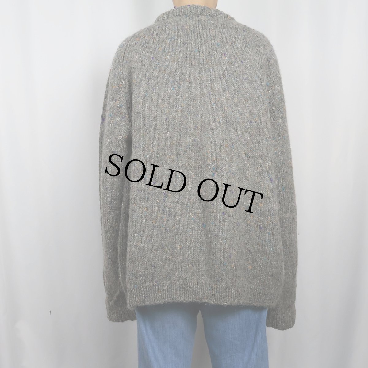 画像3: カラーネップ混 ウールニットセーター (3)