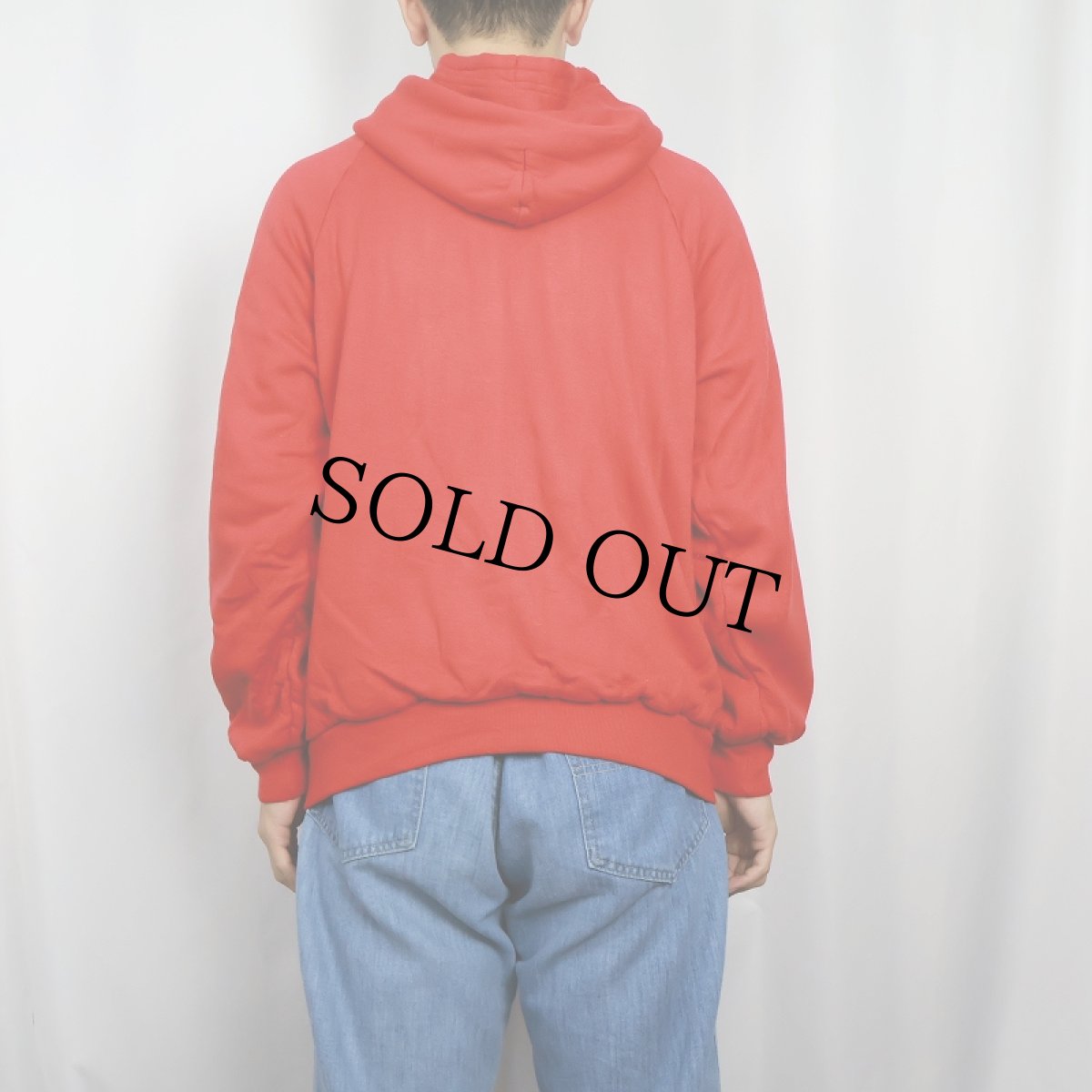 画像3: 80's MacGregor 裏サーマル 無地スウェットジップパーカー M (3)