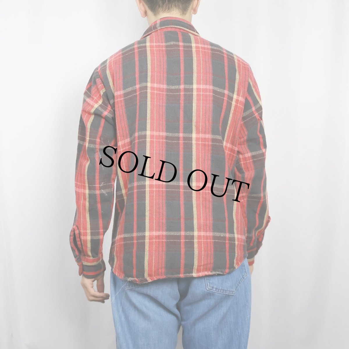 画像3: 70〜80's FIVE BROTHERS USA製 チェック柄 ヘビーネルシャツ M (3)