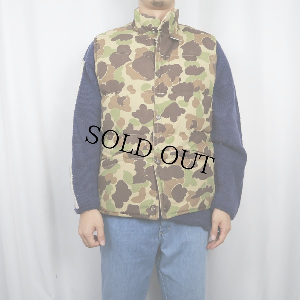 画像3: 80's USA製 ダックハンターカモ柄 リバーシブルダウンベスト (3)