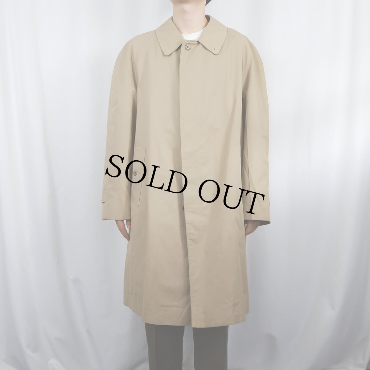 画像3: 80〜90's Burberrys' ENGLAND製 ポリエステル×コットン ステンカラーコート (3)