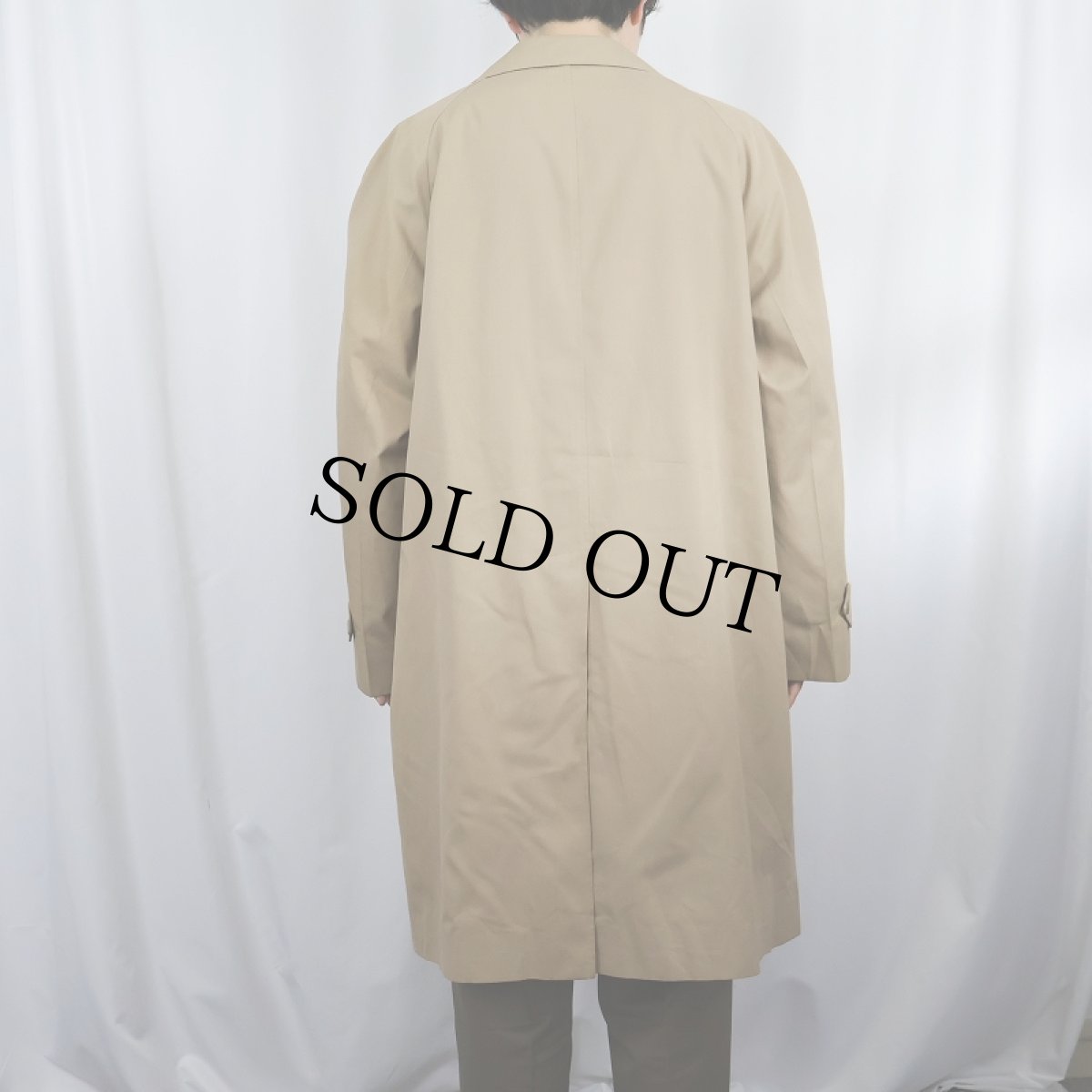 画像4: 80〜90's Burberrys' ENGLAND製 ポリエステル×コットン ステンカラーコート (4)