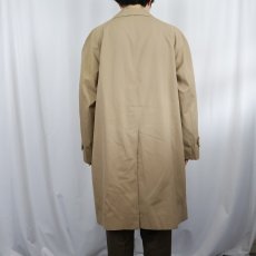 画像4: 80〜90's Burberrys' ENGLAND製 ポリエステル×コットン ステンカラーコート (4)