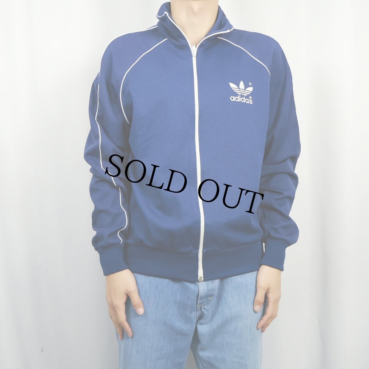 画像2: 80〜90's adidas トラックジャケット NAVY (2)