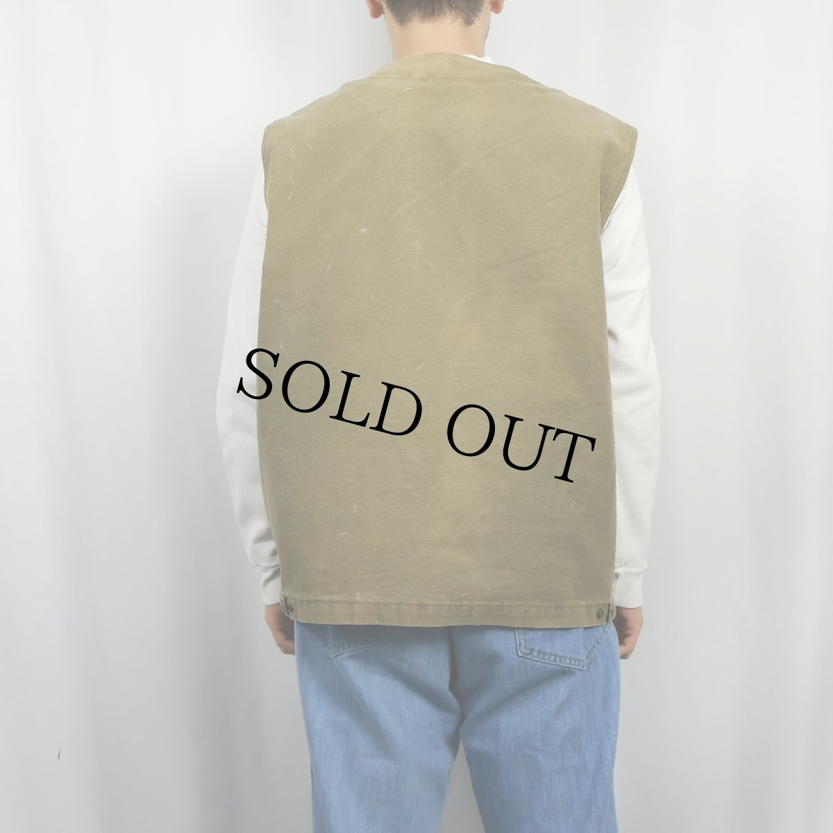 画像3: 80's L.L.Bean USA製 裏ボア ダックベスト L (3)