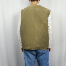画像3: 80's L.L.Bean USA製 裏ボア ダックベスト L (3)