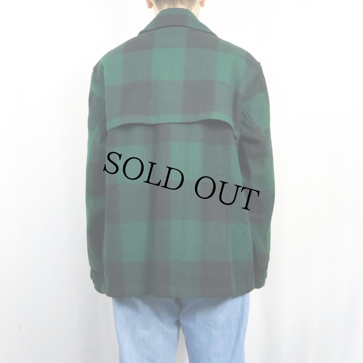 画像3: 70's L.L.Bean 筆記体タグ バッファローチェック柄 ウールジャケット L (3)