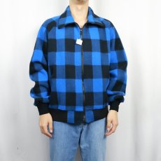 画像2: 80's L.L.Bean バッファローチェック柄 フリースジップジャケット (2)