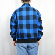 画像3: 80's L.L.Bean バッファローチェック柄 フリースジップジャケット (3)