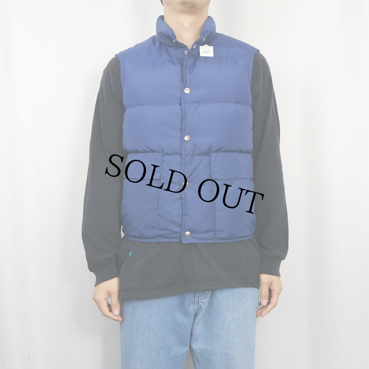 画像2: 70's L.L.Bean 筆記体タグ ダウンベスト (2)