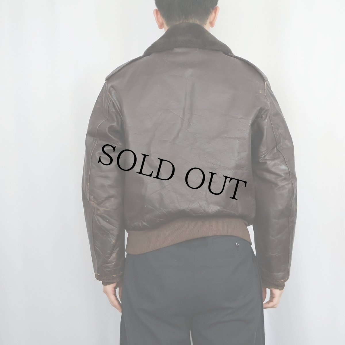 画像3: 70's 民間品 "G-1 TYPE" レザーフライトジャケット (3)