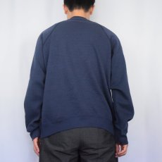 画像3: 90's TULTEX USA製 "NAVY" プリントラグランスウェット NAVY XL (3)