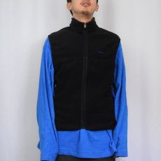 画像2: 90's Patagonia USA製 フリースベスト BLACK M (2)