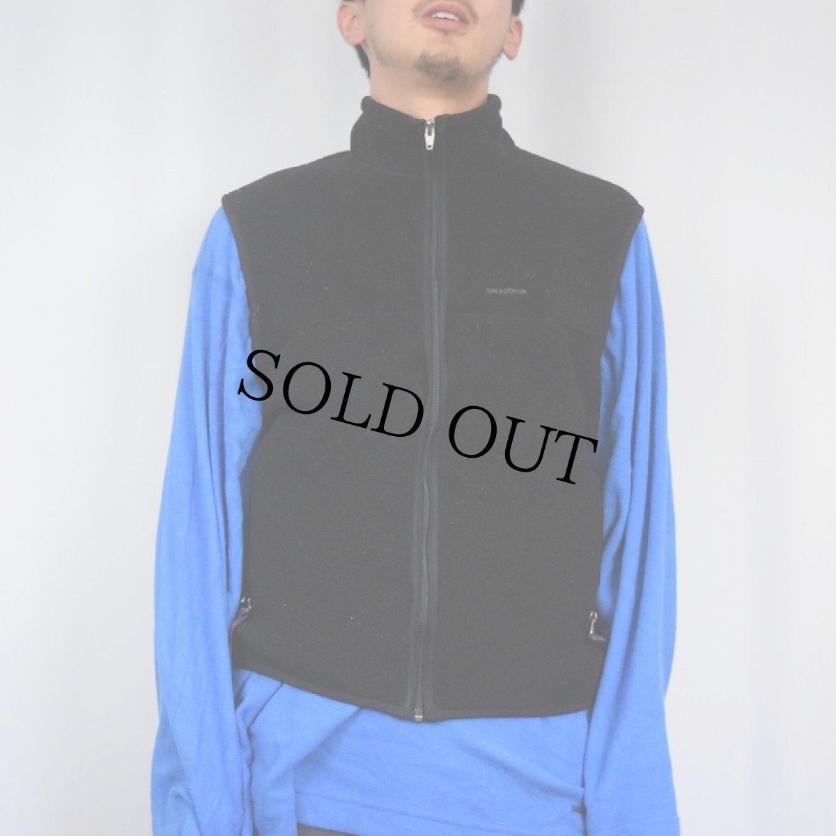 画像2: 90's Patagonia USA製 フリースベスト BLACK M (2)