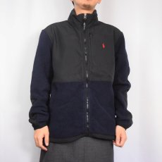 画像2: POLO Ralph Lauren "DENALI TYPE" フリースジップジャケット NAVY M (2)
