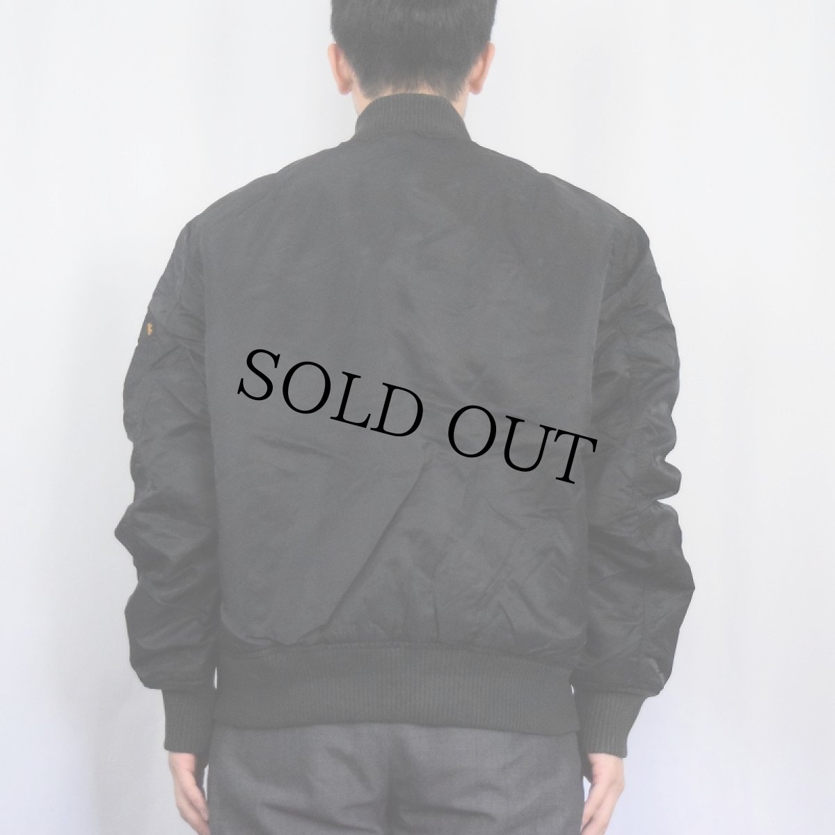 画像3: 民間品 ALPHA INDUSTRIES "MA-1 TYPE" フライトジャケット BLACK XL (3)