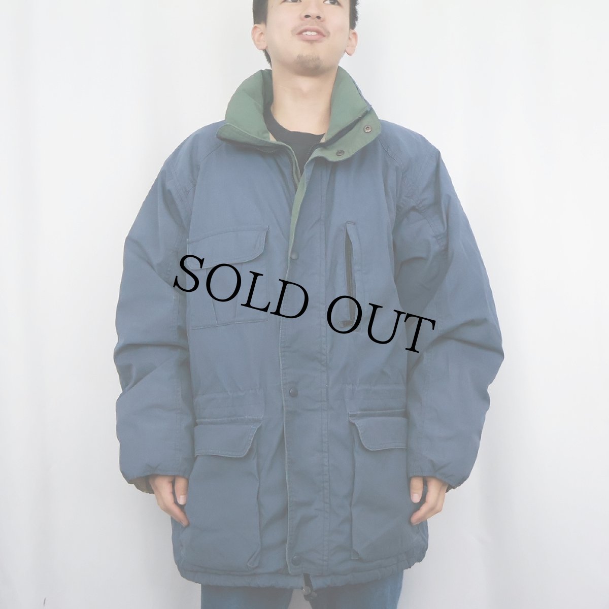 画像2: 70〜80's Eddie Bauer USA製 ダウンジャケット NAVY L (2)