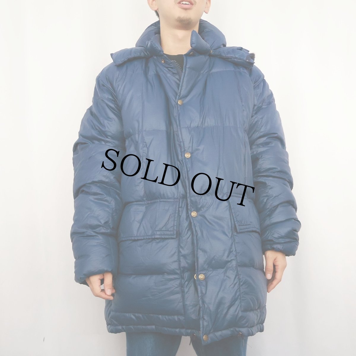 画像2: 70〜80's Eddie Bauer ダウンコート NAVY (2)