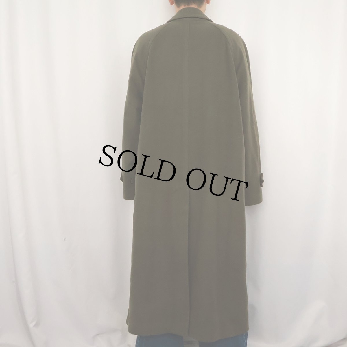 画像3: 70's Burberrys' ENGLAND製 ウール×カシミア ステンカラーコート (3)