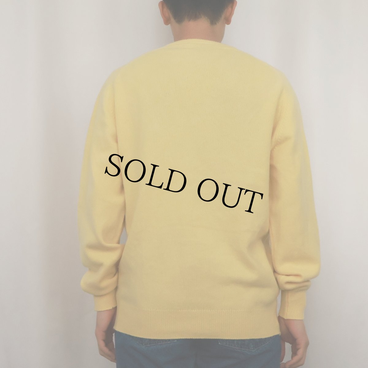 画像3: 80's Pringle of Scotland SCOTLAND製 Vネック カシミアニットセーター SIZE40 (3)