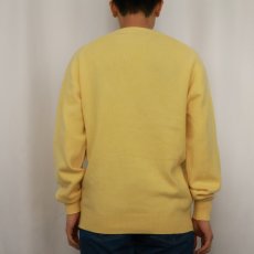 画像3: 80's Pringle of Scotland SCOTLAND製 Vネック カシミアニットセーター SIZE40 (3)