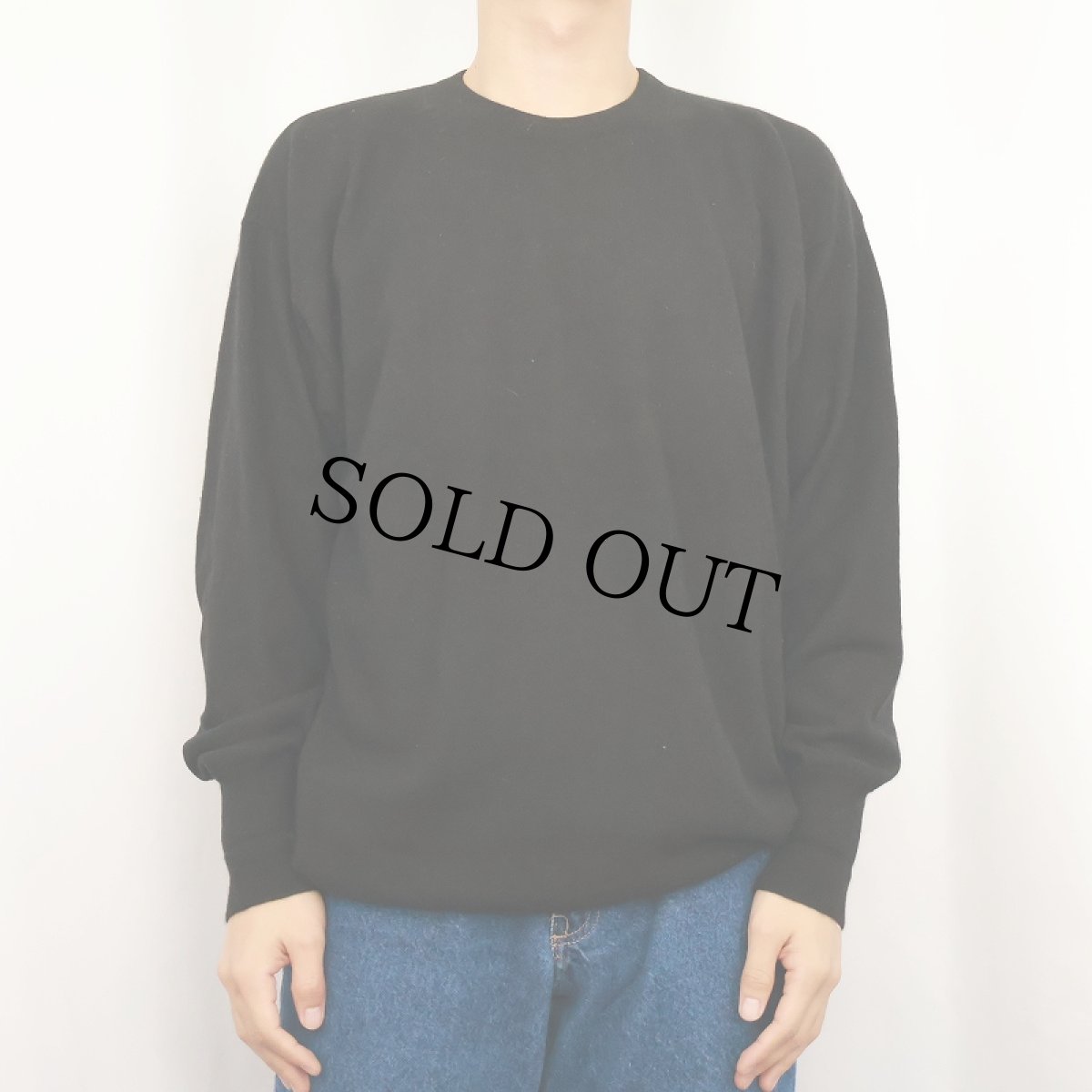 画像2: 80's Burberrys SCOTLAND製 カシミアニットセーター BLACK M (2)