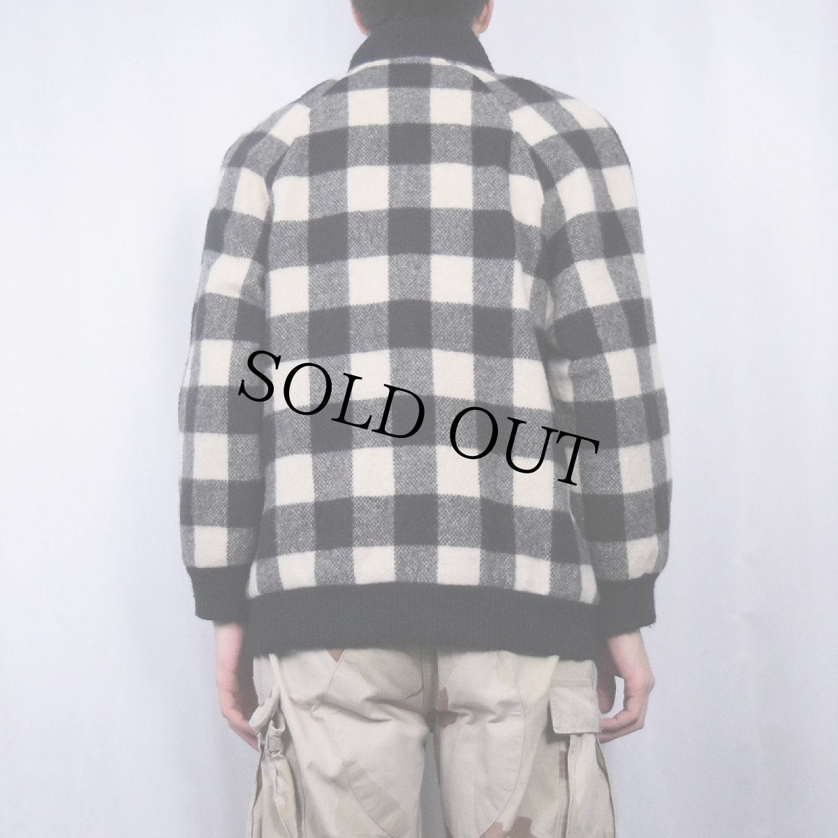 画像3: 80's mackintosh USA製 バッファローチェック柄 ウールジャケット SIZE6 (3)