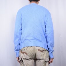 画像3: 90's POLO Ralph Lauren ロゴ刺繍 コットンニットセーター XL (3)