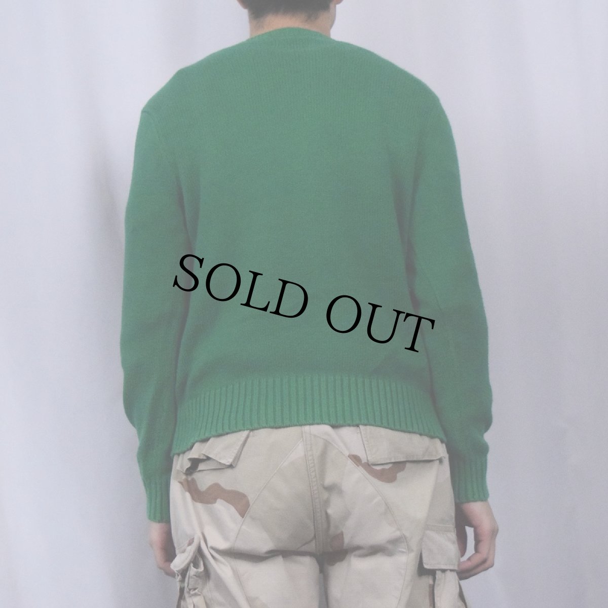 画像3: POLO Ralph Lauren "PIMA COTTON" ロゴ刺繍 コットンニットセーター S (3)