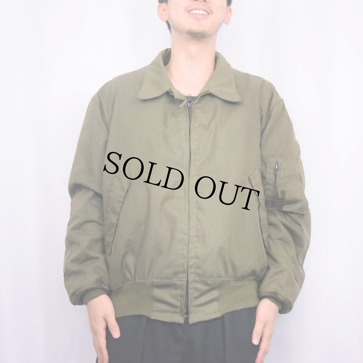 画像2: 民間品 90's ALPHA INDUSTRIES CVC タンカースジャケット X-LARGE REGULAR (2)